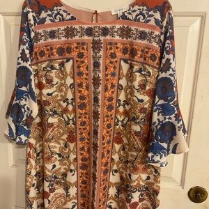 UMGEE XL SILKY BARCELONA STYLE DRESS  HIPPIE 48C37L